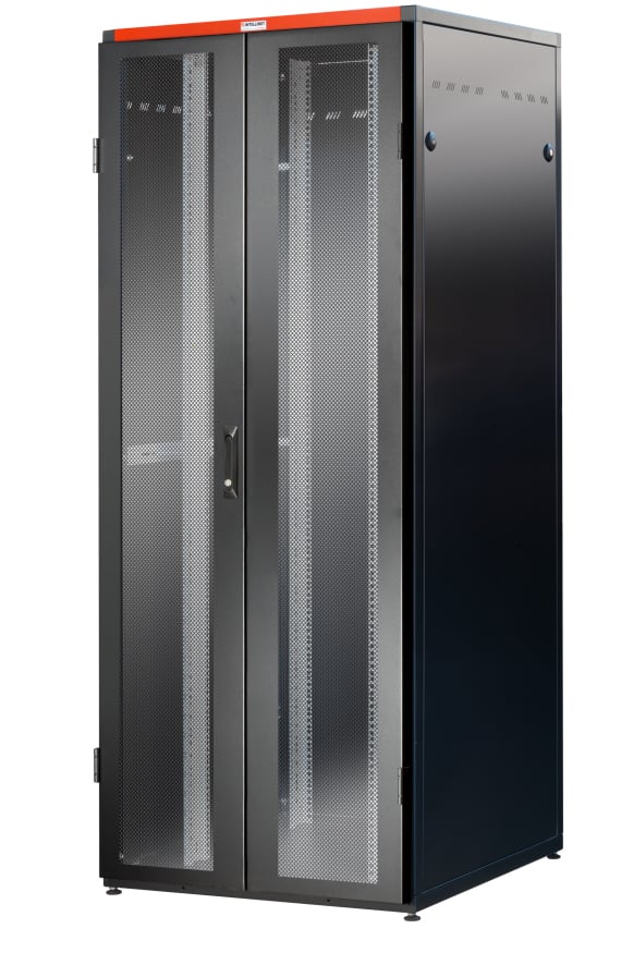 Armadio Rack NextGen 19'' 800x800 42U Doppia Porta Grigliata Nero